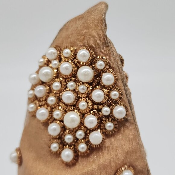 Mark Roberts Ornament Beaded & Metal Tinsel Wizard Hat Christmas Decor - Picture 2 of 8